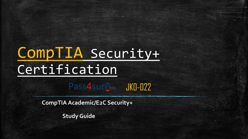 comptia security certification