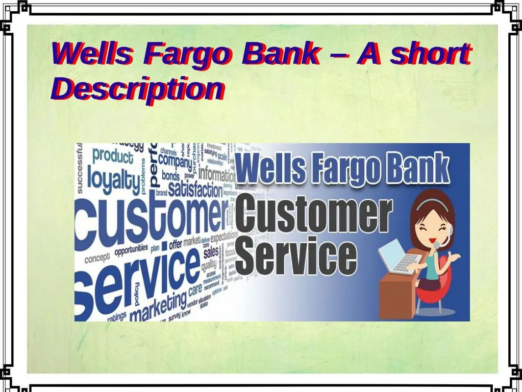 wells fargo bank a short