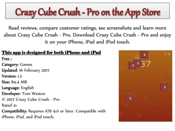 Crazy Cube Crush - Pro on the App Store