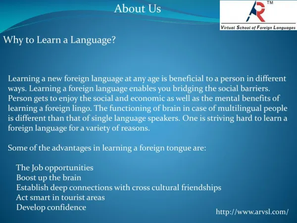 Virtual School of Foriegn Languages