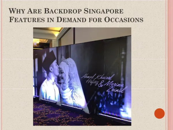 Wedding Backdrop Singapore