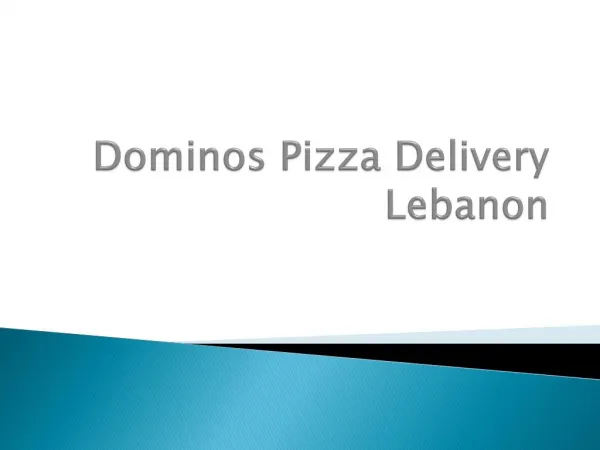 Dominos Pizza Delivery in Jordan