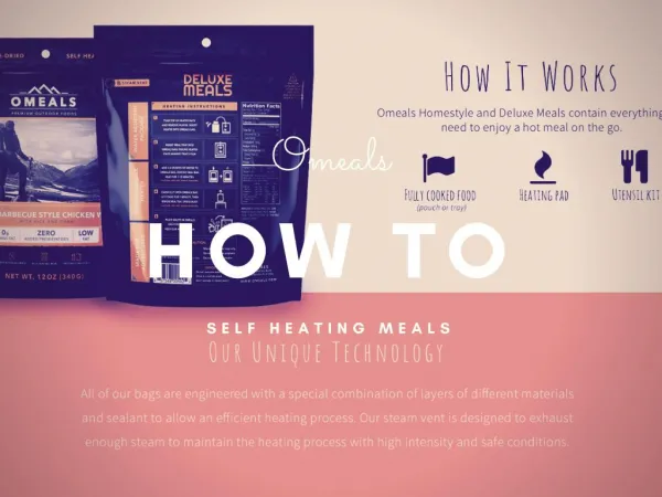 Omeals self warming foods - How it works