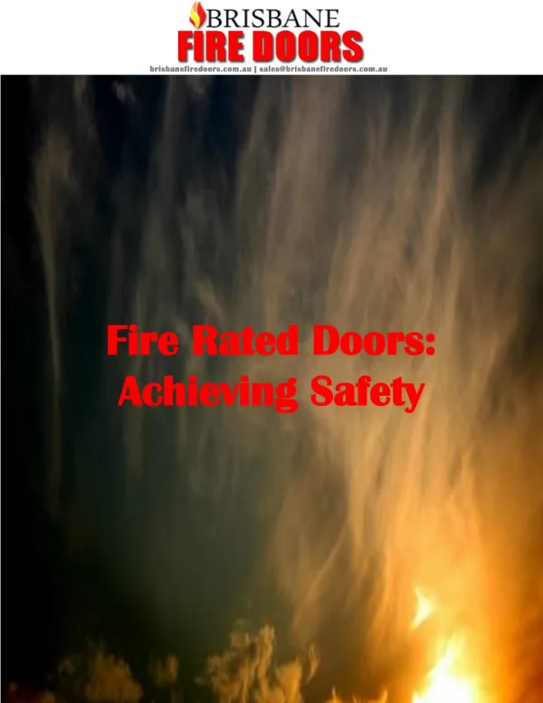Fire Rated Doors: Achieving Safety