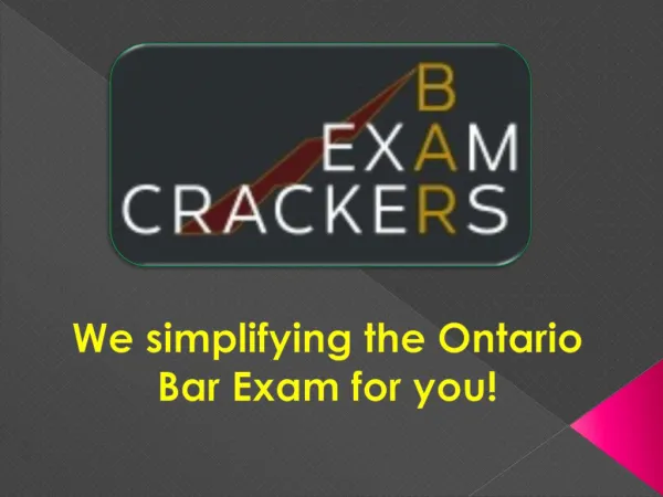 Ontario Bar Exam Tutors