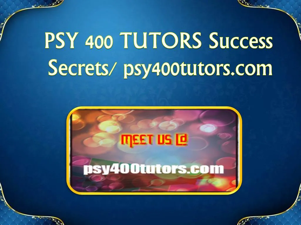psy 400 tutors success s ecrets psy400tutors com