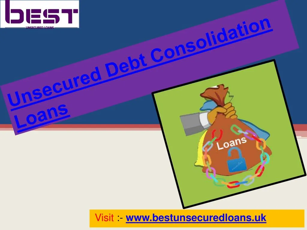 unsecured debt consolidation loans