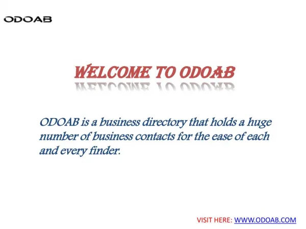 Business listing with odoab.com