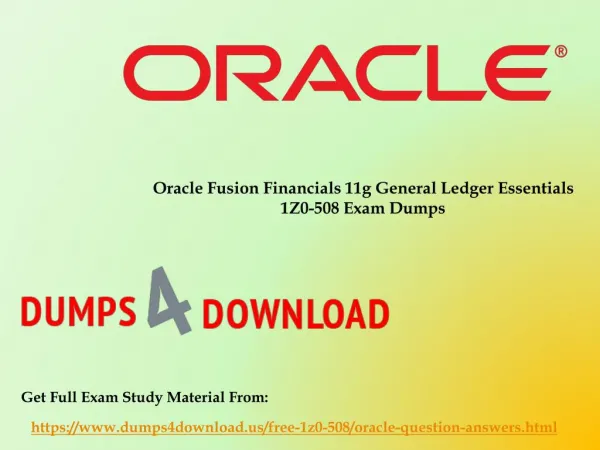 Download Free Oracle 1Z0-508 Dumps Sample Questions