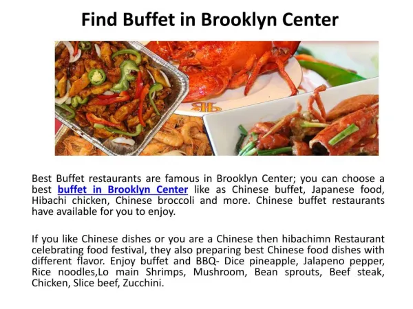 Find Buffet in Brooklyn Center