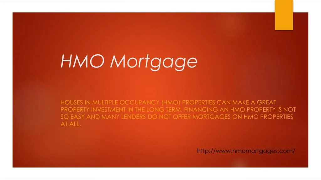 hmo mortgage