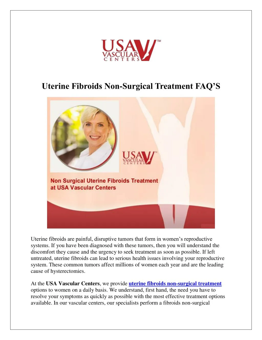 uterine fibroids non surgical treatment faq s