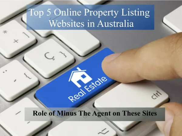 Top 5 Online Property Listing Websites in Australia