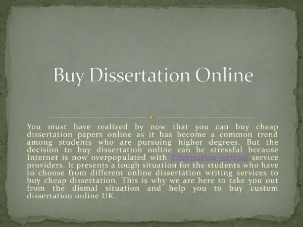 Buy Dissertation Online - Best Place to Buy a Dissertation in UK - USA & Australia | MyAssignmenthelp
