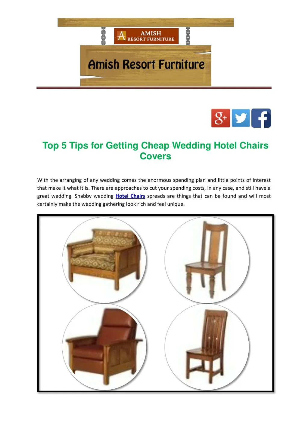 top 5 tips for getting cheap wedding hotel chairs
