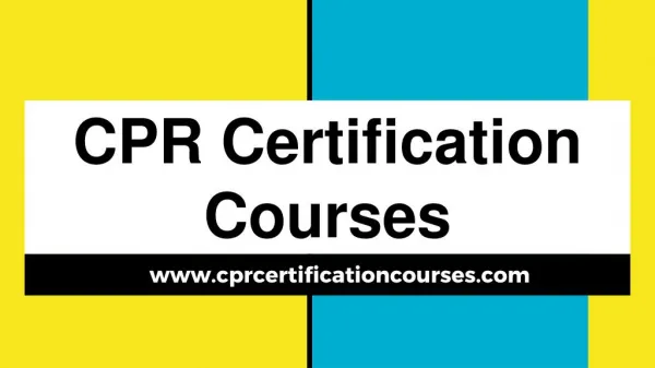 CPR/AED Certification in New Jersey