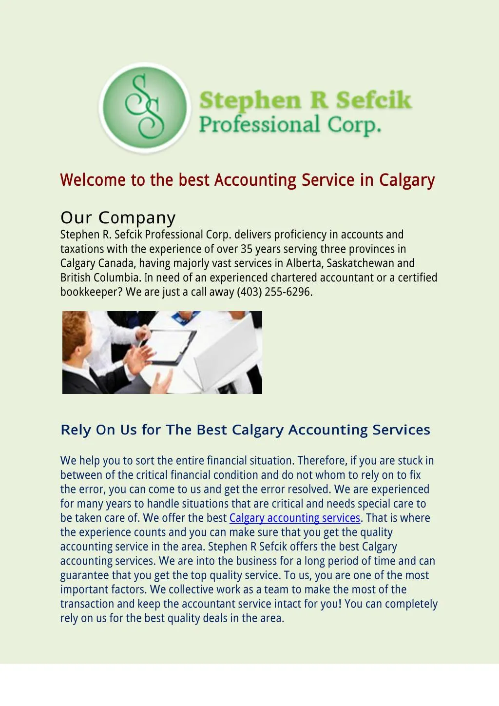 welcome to the best accounting service in calgary