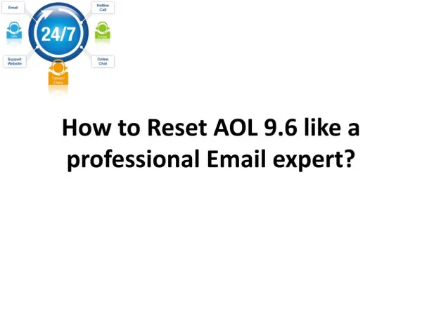 How to Reset AOL 9.6 like a professional Email expert?