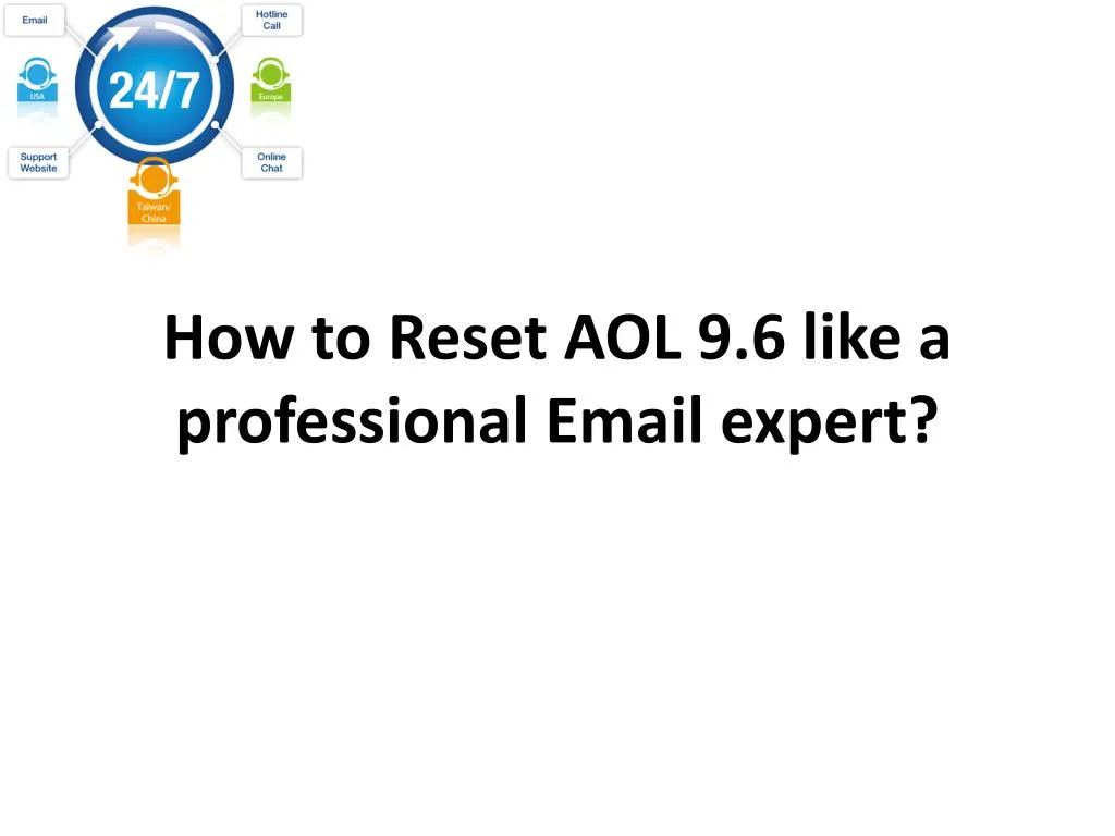 how to reset aol 9 6 like a professional email