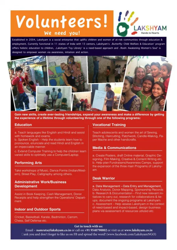Volunteering Programs in India