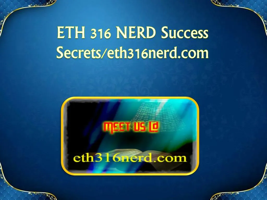 eth 316 nerd success secrets eth316nerd com