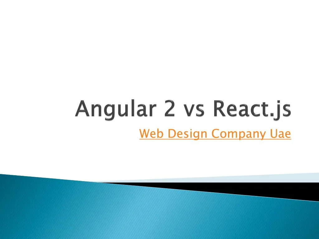 angular 2 vs react js