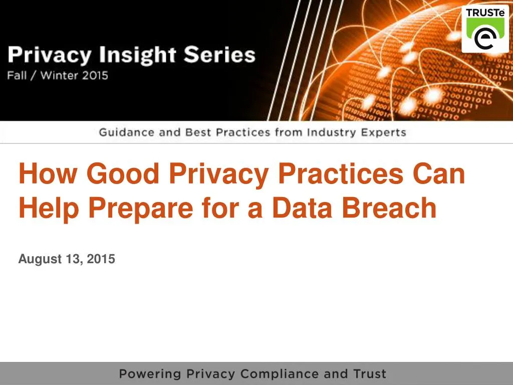 how good privacy practices can help prepare