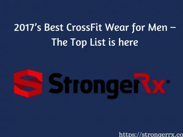 List of Top 4 Crossfit Wear for Men - Find Here