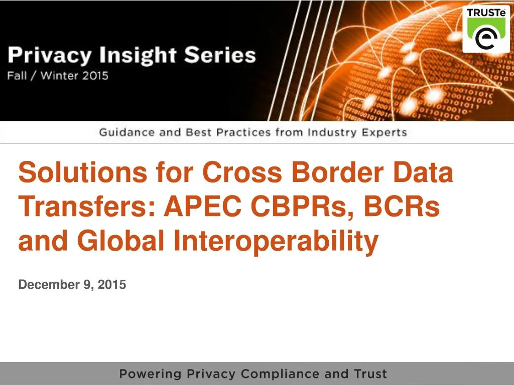 solutions for cross border data transfers apec