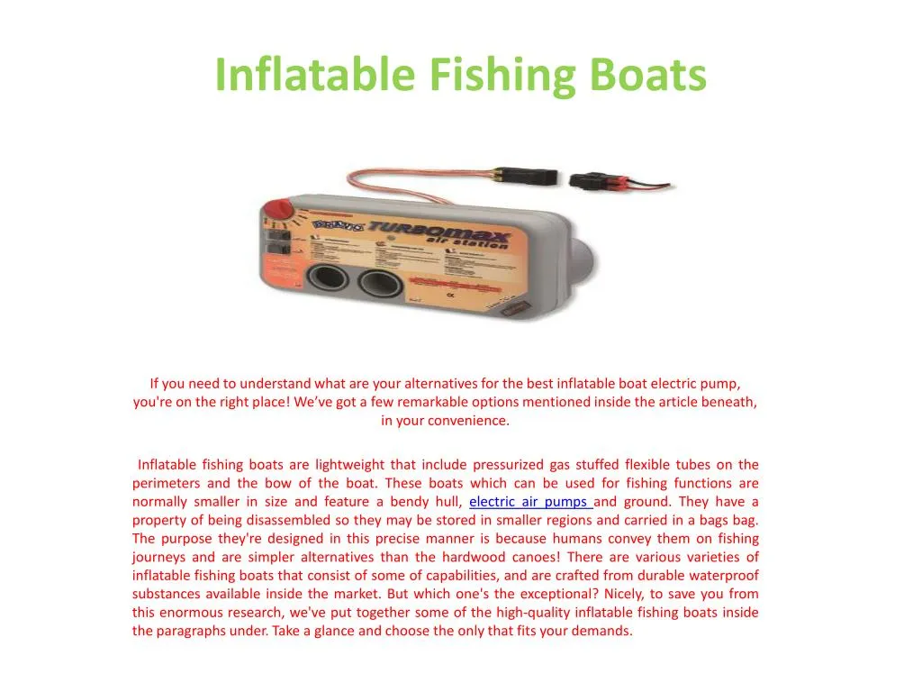 inflatable fishing boats