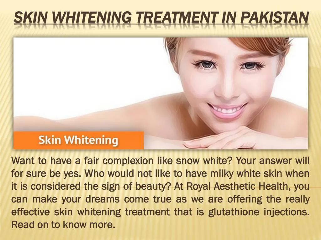 skin whitening treatment in pakistan