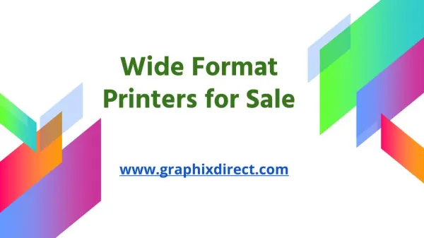 Wide Format Printers for Sale