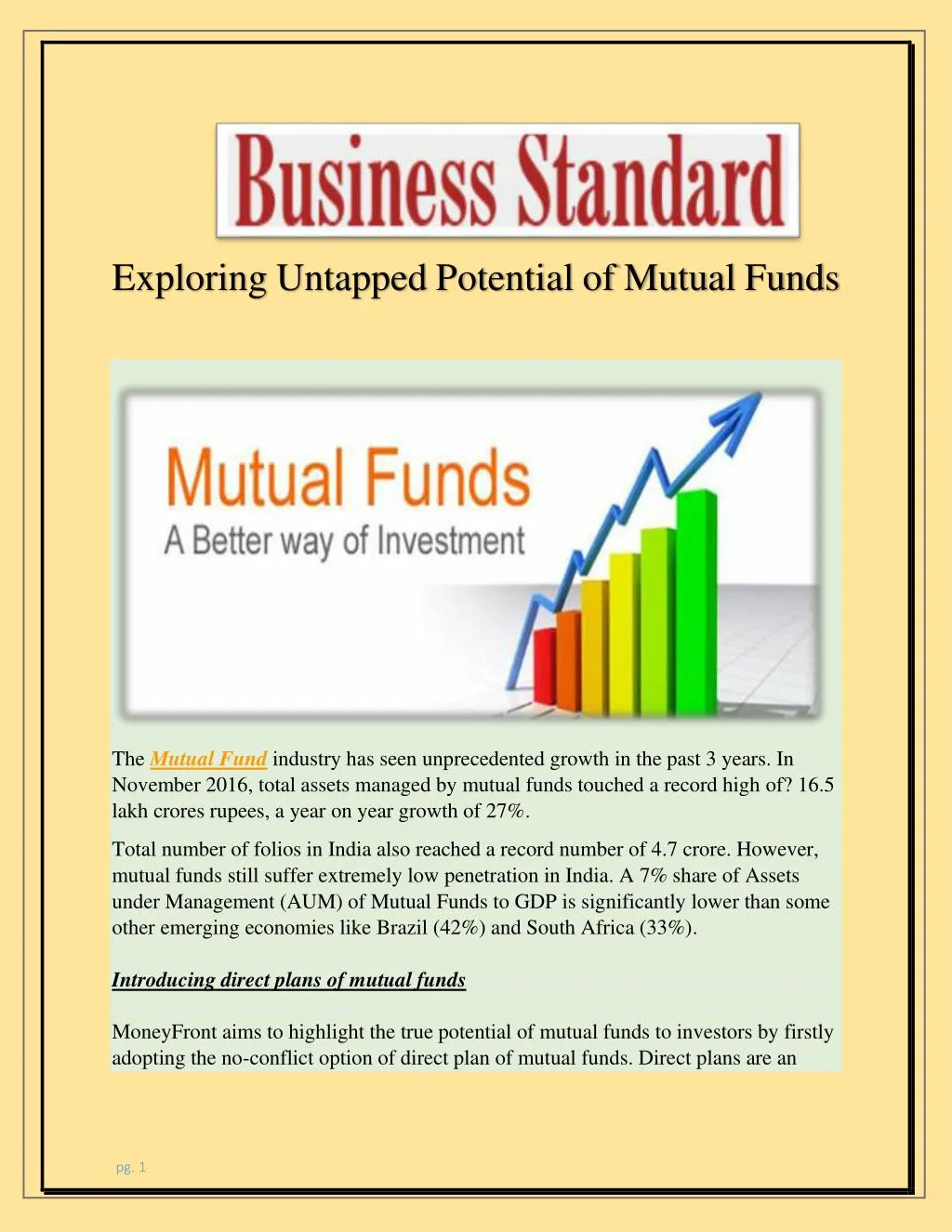 exploring untapped potential of mutual funds