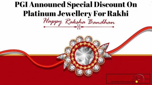 PGI announed Special Discount on Platinum Jewellery for Rakhi
