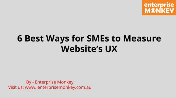 6 Best Ways for SMEs to Measure Website’s UX
