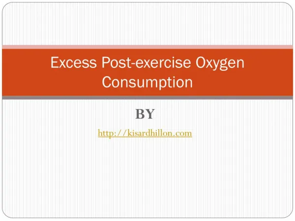 excess post exercise oxygen consumption