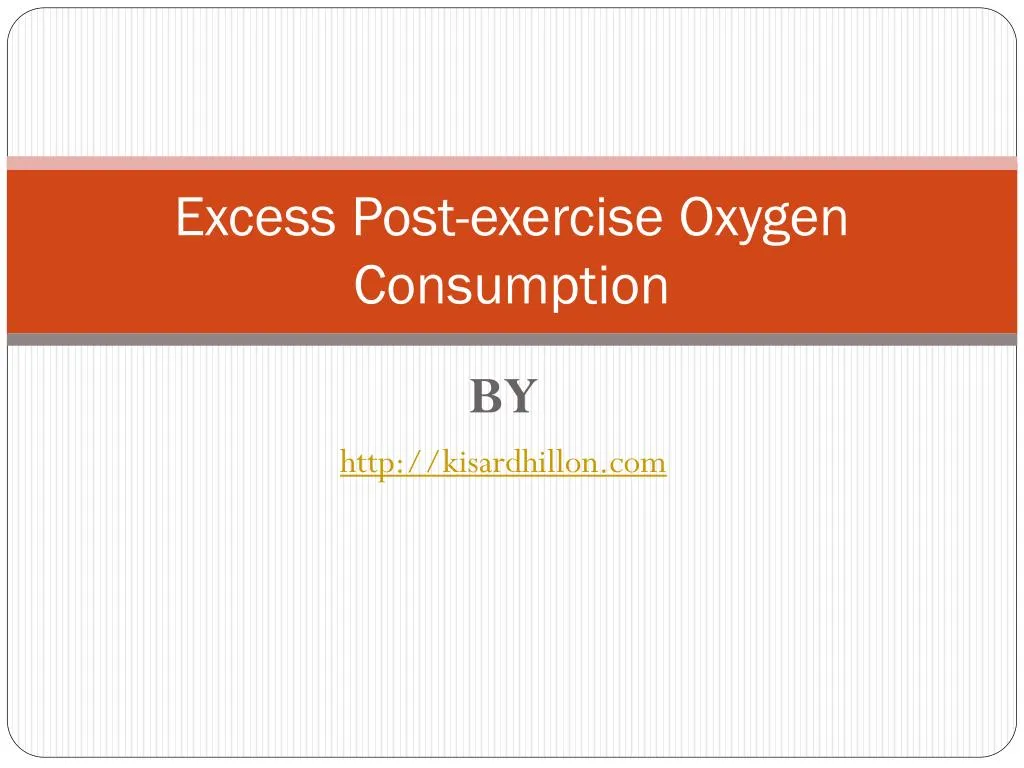 excess post exercise oxygen consumption