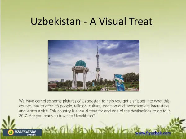 Uzbekistan - A Visual treat