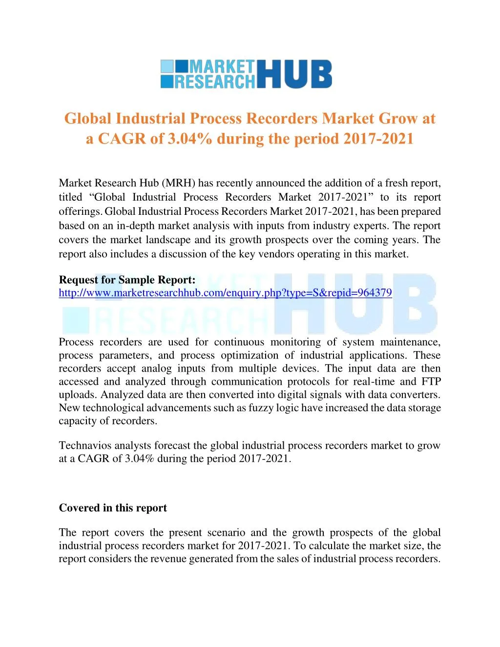 global industrial process recorders market grow