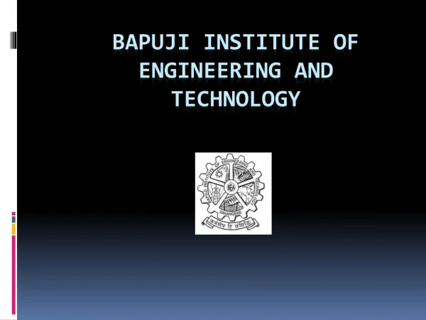 Bapuji Institute of Engineering and Technology (BIET)