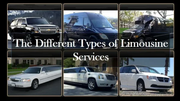 The Different Types of Limousine Services