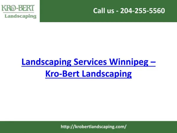 Landscaping Services Winnipeg | Design, Installation & Consulting