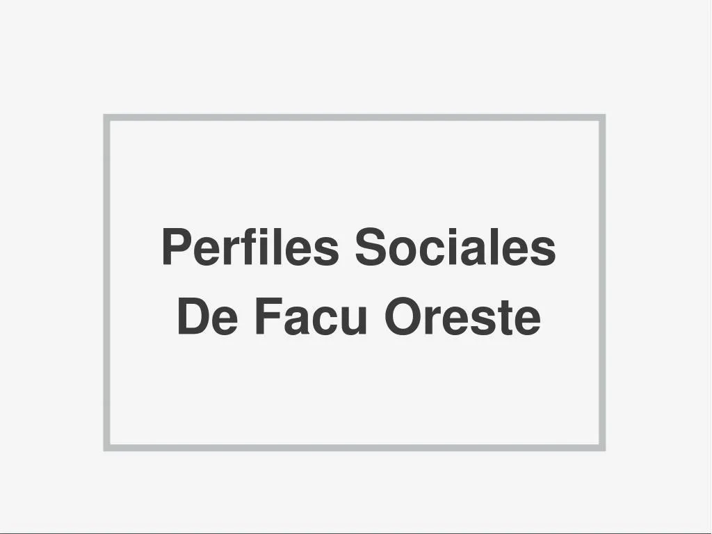 perfiles sociales