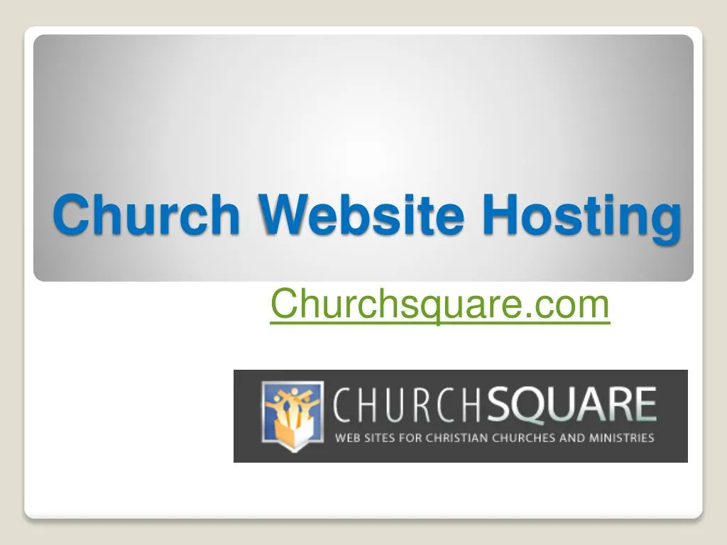 church website hosting