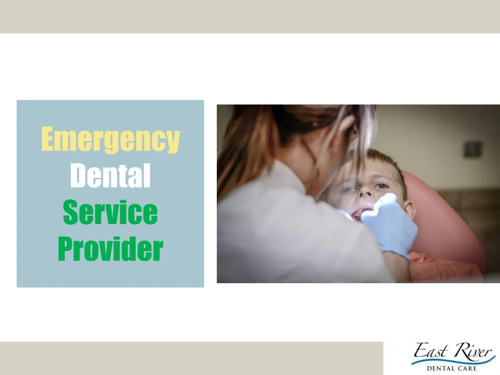emergency dental service provider