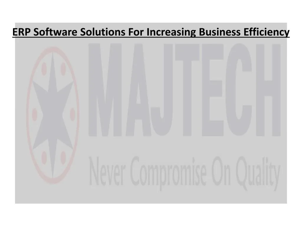 erp software solutions for increasing business