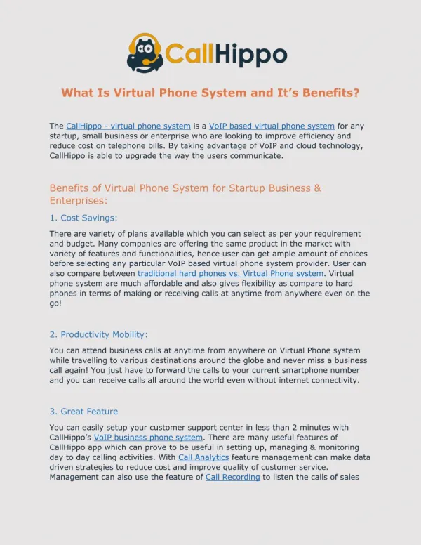What Is Virtual Phone System and It’s Benefits?