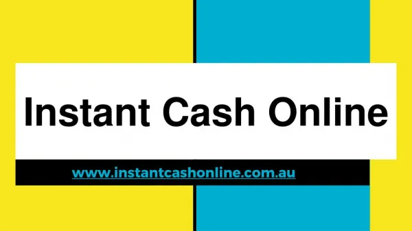 Online Cash Loans in Australia