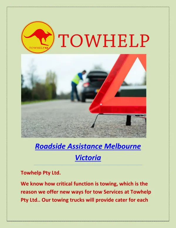 Roadside assistance Melbourne Victoria