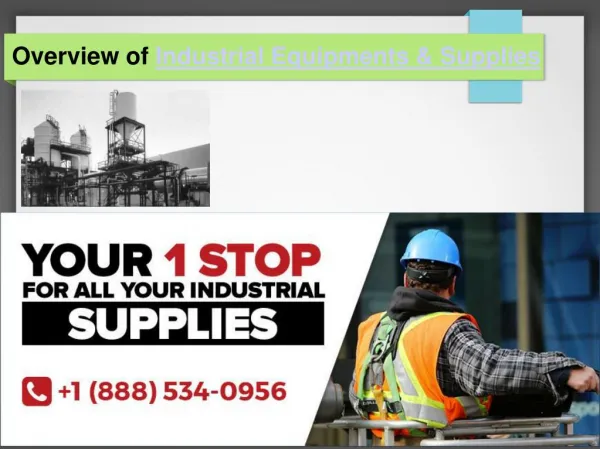 Overview of Industrial Equipments and Supplies
